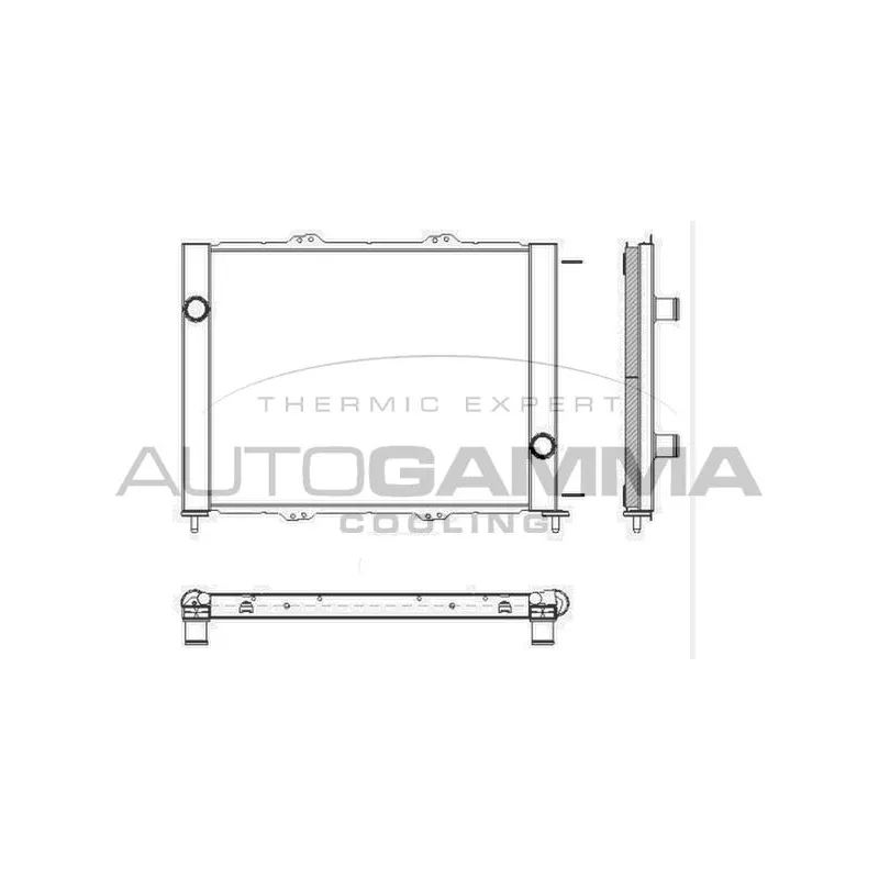 Radiateur, refroidissement du moteur AUTOGAMMA 103575