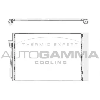 Condenseur, climatisation AUTOGAMMA 103655