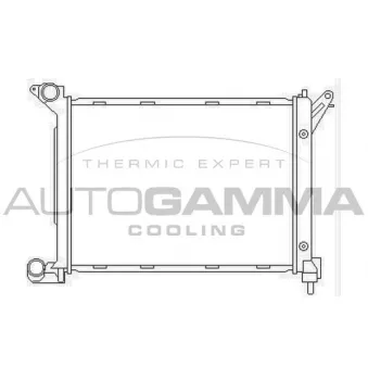 Radiateur, refroidissement du moteur AUTOGAMMA 103671