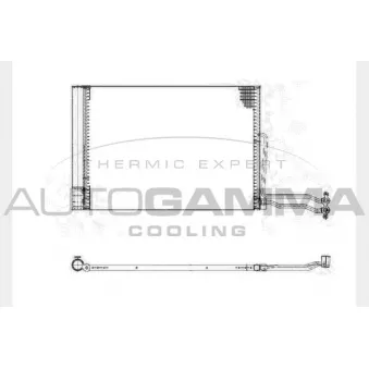 Condenseur, climatisation AUTOGAMMA 103725