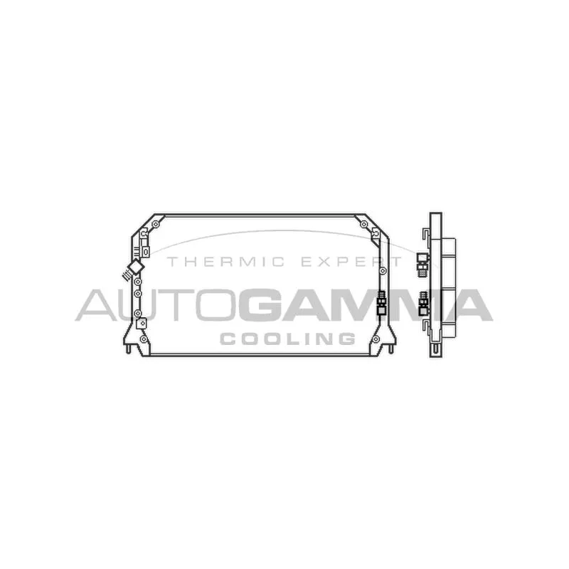 Condenseur, climatisation AUTOGAMMA 103852