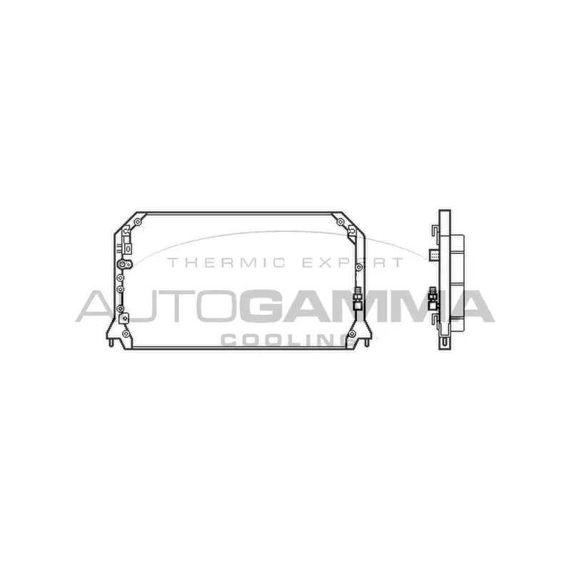 Condenseur, climatisation AUTOGAMMA 103853