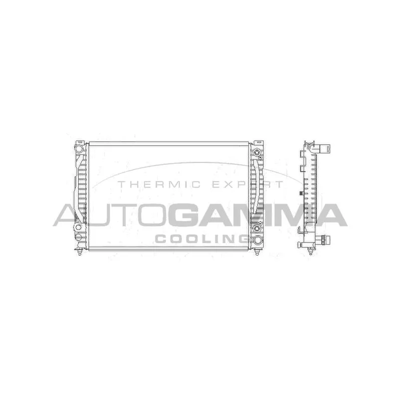 Radiateur, refroidissement du moteur AUTOGAMMA 103875