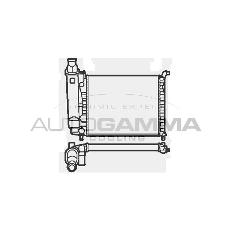 Radiateur, refroidissement du moteur AUTOGAMMA 103916