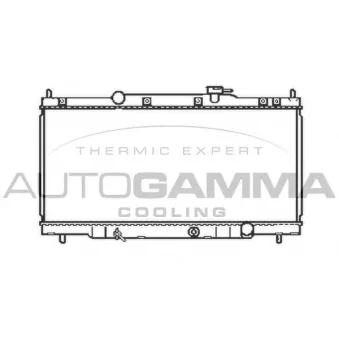 Radiateur, refroidissement du moteur AUTOGAMMA 103928