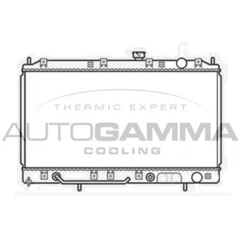 Radiateur, refroidissement du moteur AUTOGAMMA 103962