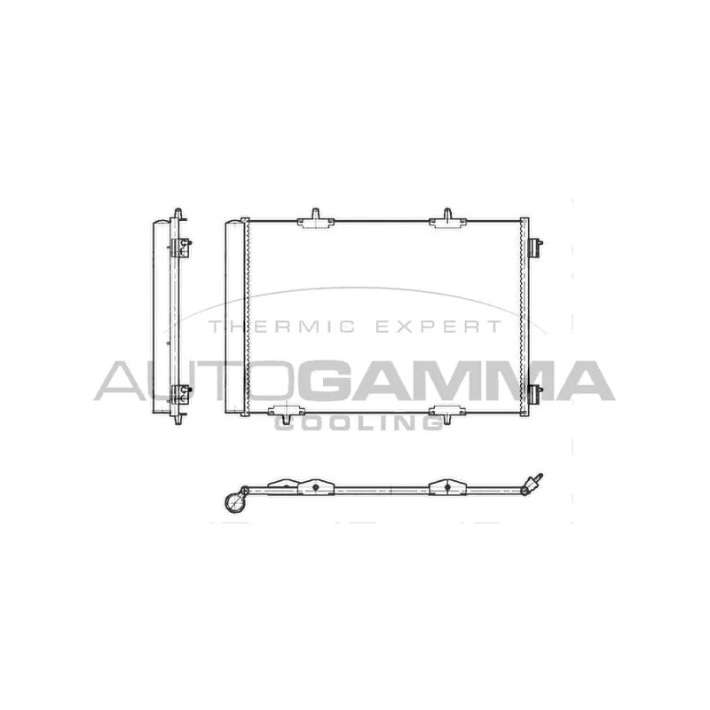 Condenseur, climatisation AUTOGAMMA 103972