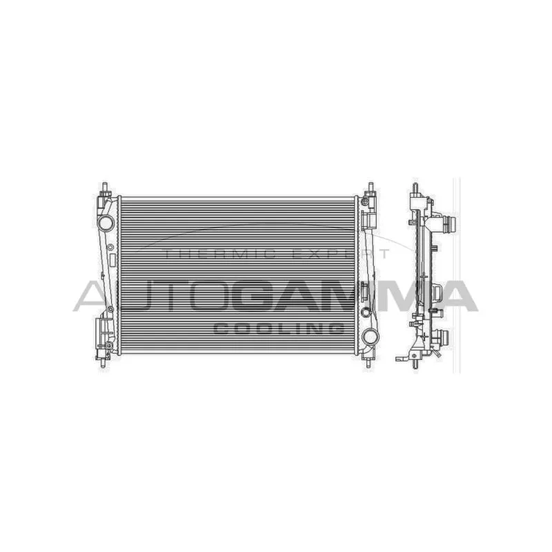 Radiateur, refroidissement du moteur AUTOGAMMA 103986