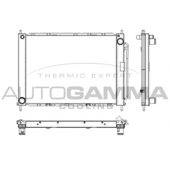 Radiateur, refroidissement du moteur AUTOGAMMA 104017