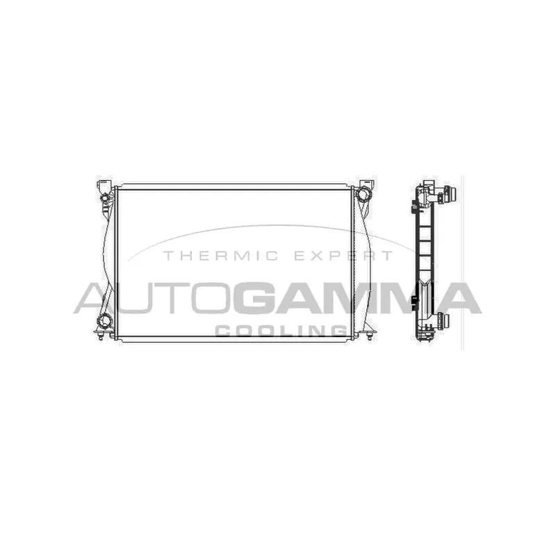 Radiateur, refroidissement du moteur AUTOGAMMA 104029