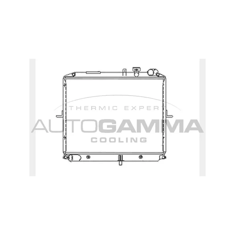 Radiateur, refroidissement du moteur AUTOGAMMA 104032