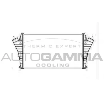 Intercooler, échangeur AUTOGAMMA 104044