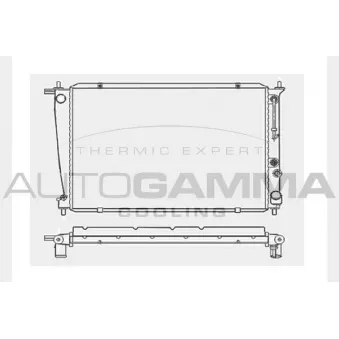 Radiateur, refroidissement du moteur AUTOGAMMA 104047