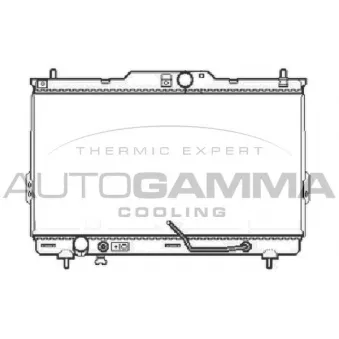 Radiateur, refroidissement du moteur AUTOGAMMA 104074