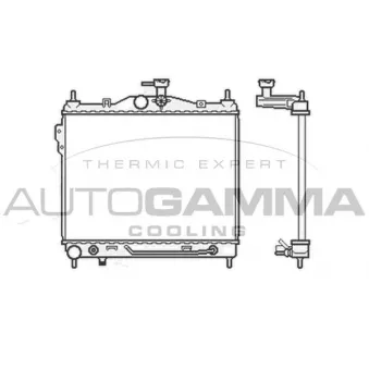 Radiateur, refroidissement du moteur AUTOGAMMA 104076