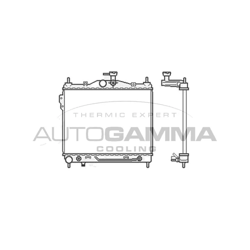 Radiateur, refroidissement du moteur AUTOGAMMA 104076