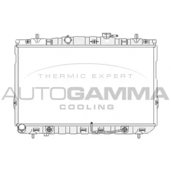 Radiateur, refroidissement du moteur AUTOGAMMA 104077