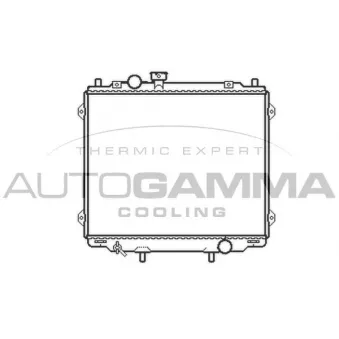 Radiateur, refroidissement du moteur AUTOGAMMA 104078