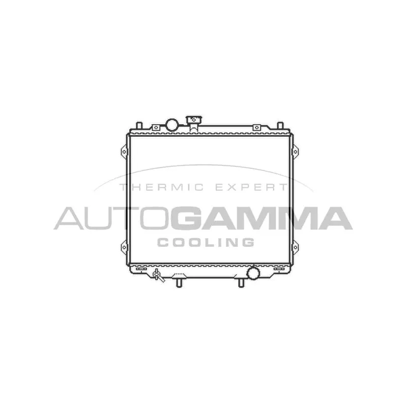 Radiateur, refroidissement du moteur AUTOGAMMA 104078