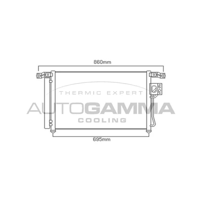 Condenseur, climatisation AUTOGAMMA 104099