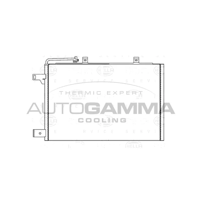 Condenseur, climatisation AUTOGAMMA 104110