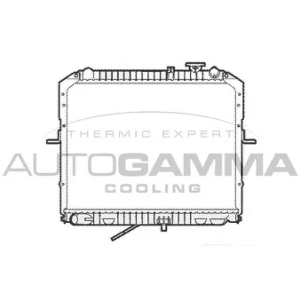 Radiateur, refroidissement du moteur AUTOGAMMA 104120