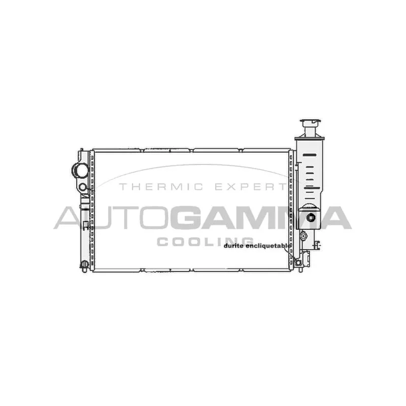 Radiateur, refroidissement du moteur AUTOGAMMA 104121