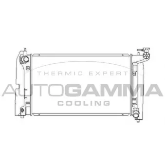 Radiateur, refroidissement du moteur AUTOGAMMA 104126