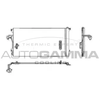 Condenseur, climatisation AUTOGAMMA 104128