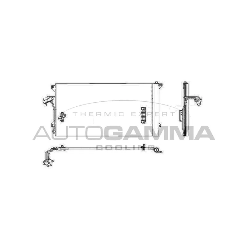 Condenseur, climatisation AUTOGAMMA 104128