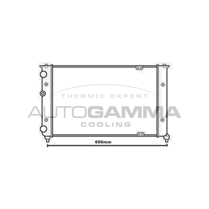 Radiateur, refroidissement du moteur AUTOGAMMA 104130