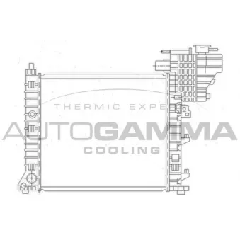 Radiateur, refroidissement du moteur AUTOGAMMA 104178