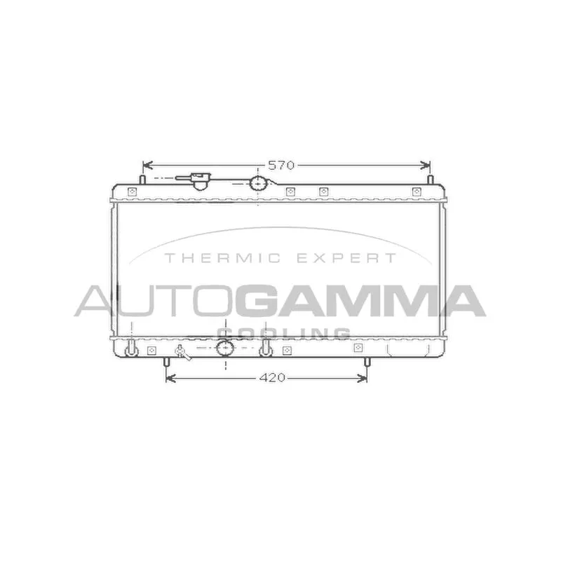 Radiateur, refroidissement du moteur AUTOGAMMA 104258