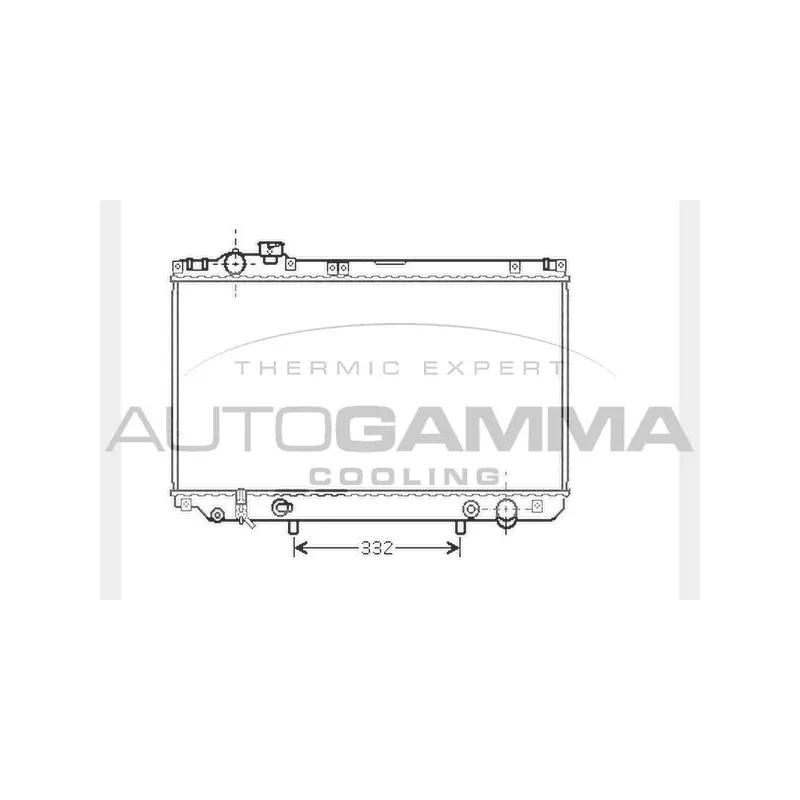 Radiateur, refroidissement du moteur AUTOGAMMA 104280