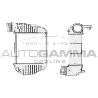 Intercooler, échangeur AUTOGAMMA 104405