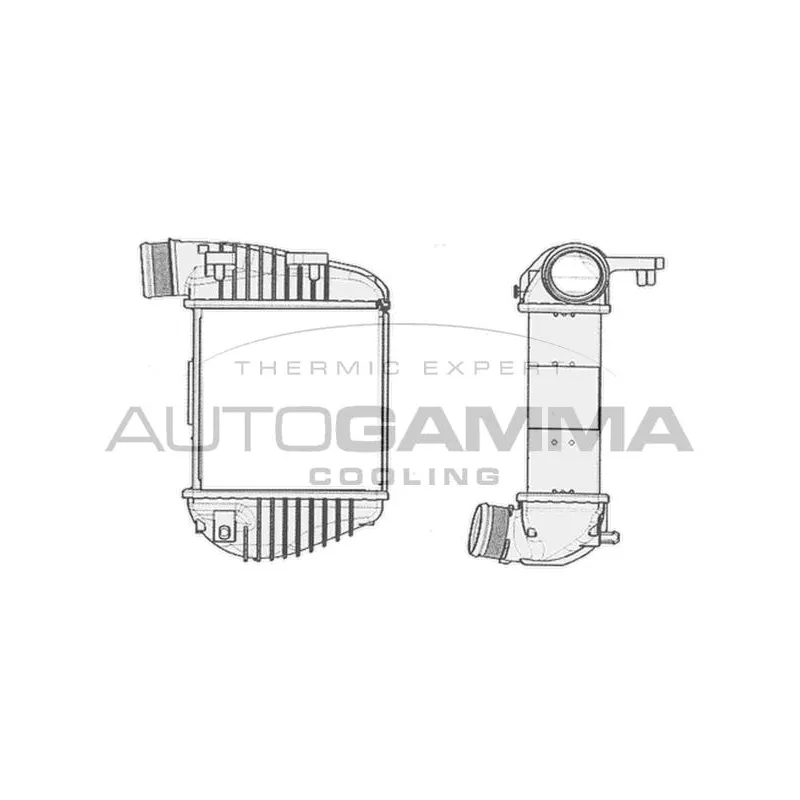 Intercooler, échangeur AUTOGAMMA 104405