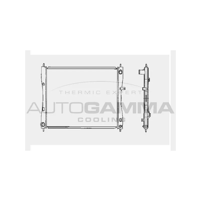 Radiateur, refroidissement du moteur AUTOGAMMA 104419
