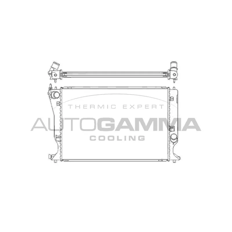 Radiateur, refroidissement du moteur AUTOGAMMA 104427