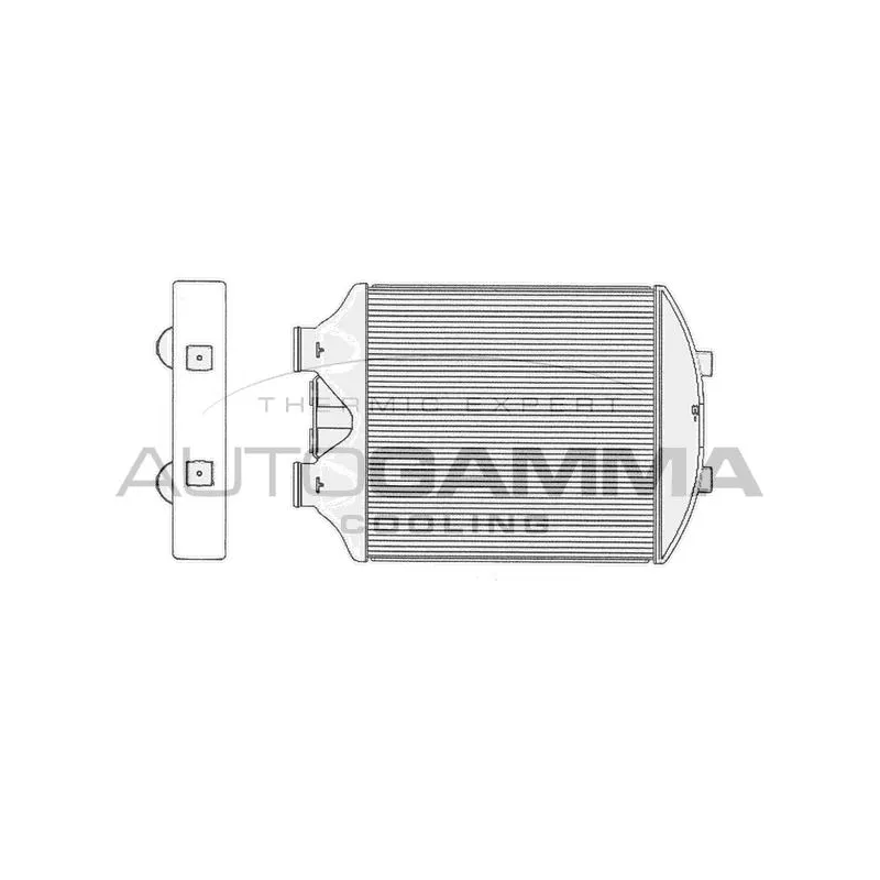 Intercooler, échangeur AUTOGAMMA 104447