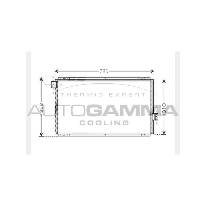 Condenseur, climatisation AUTOGAMMA 104448