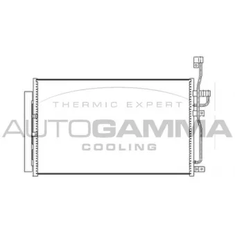 Condenseur, climatisation AUTOGAMMA 104449