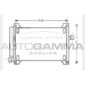 Condenseur, climatisation AUTOGAMMA 104468