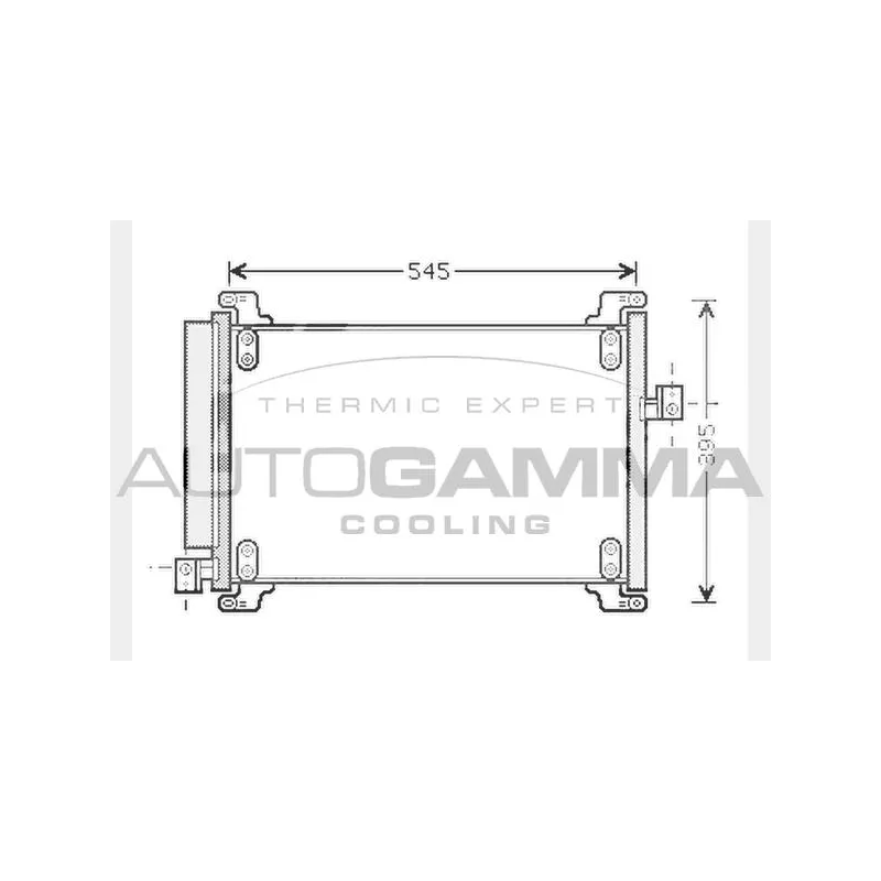 Condenseur, climatisation AUTOGAMMA 104468