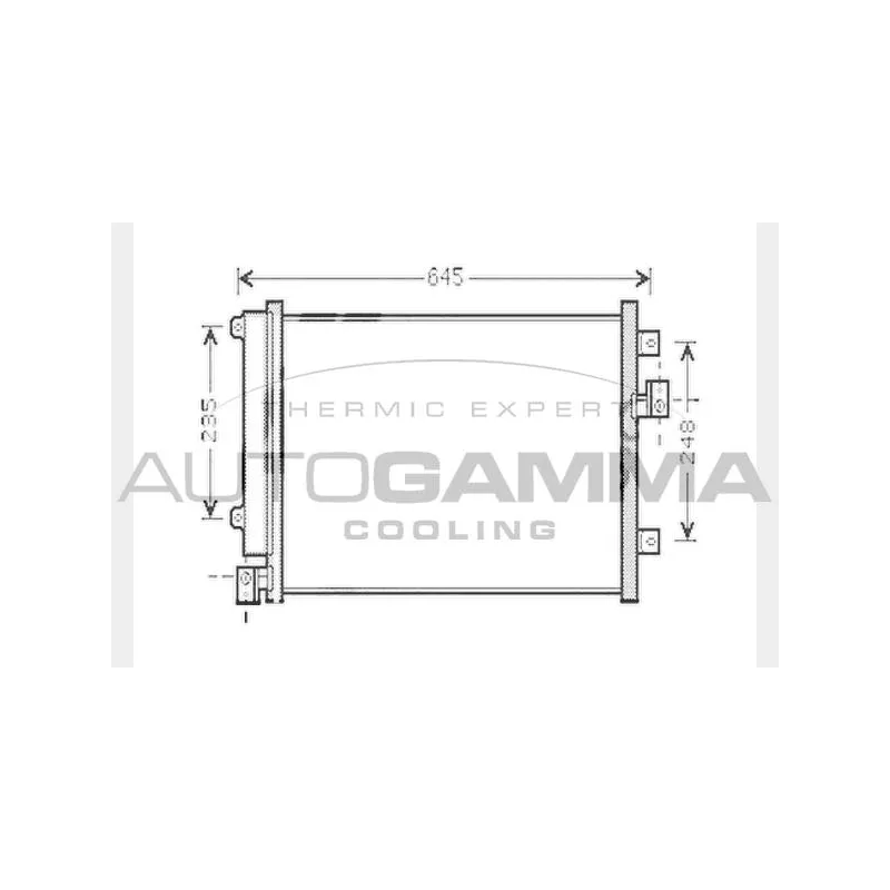 Condenseur, climatisation AUTOGAMMA 104469