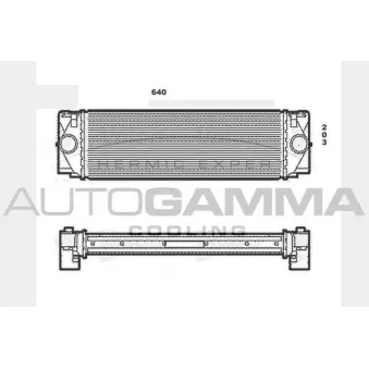 Intercooler, échangeur AUTOGAMMA 104488