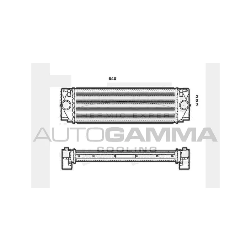 Intercooler, échangeur AUTOGAMMA 104488