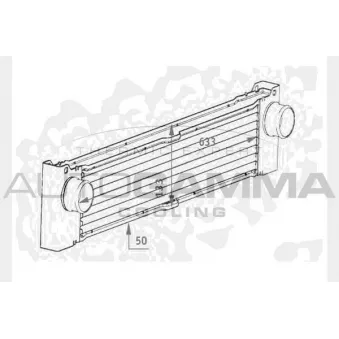 Intercooler, échangeur AUTOGAMMA 104489