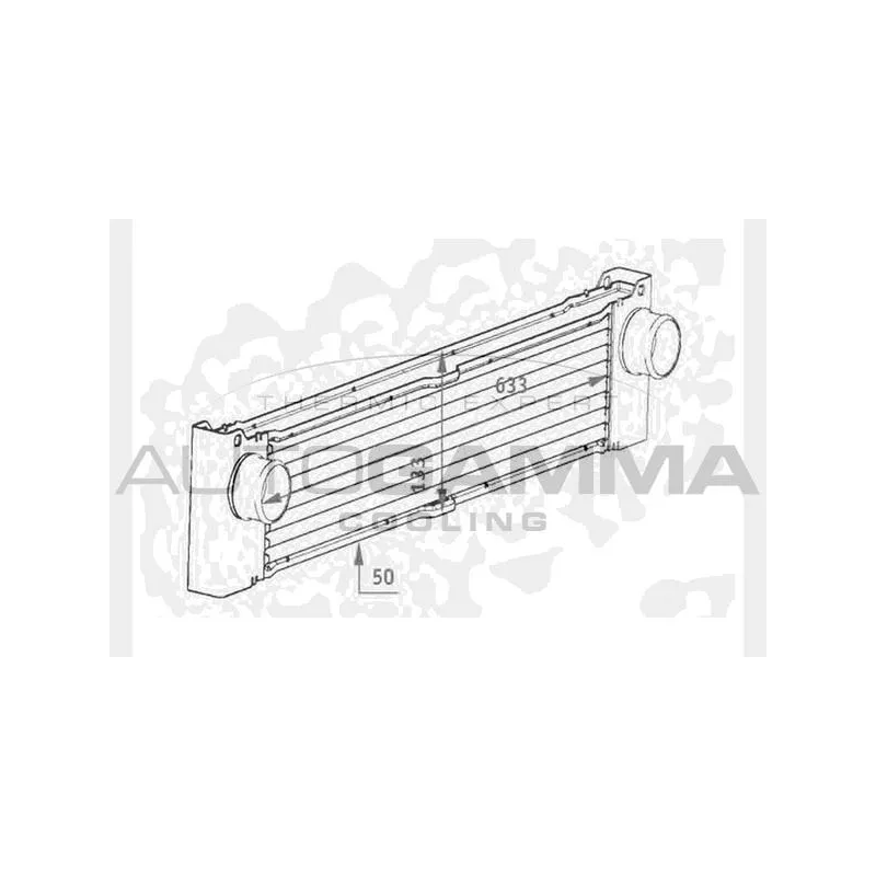 Intercooler, échangeur AUTOGAMMA 104489