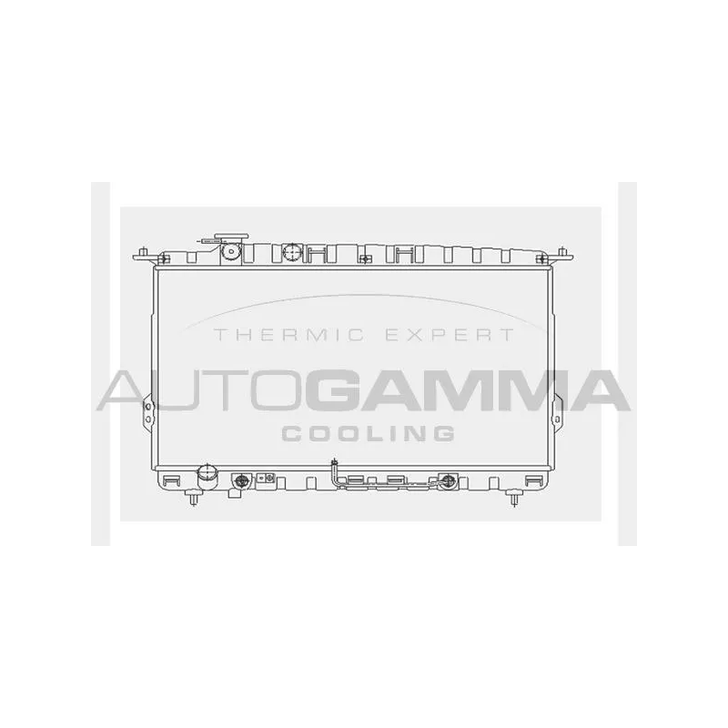 Radiateur, refroidissement du moteur AUTOGAMMA 104518