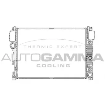 Radiateur, refroidissement du moteur AUTOGAMMA 104538